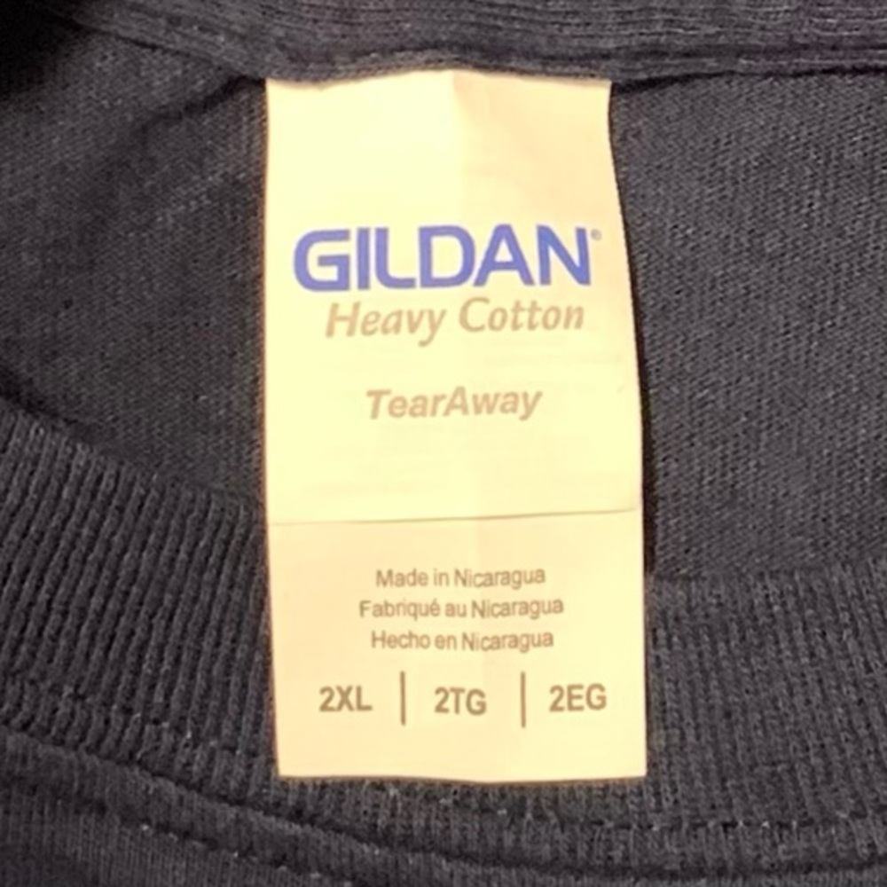 Gildan navy blue “Patriotic” short sleeve tee shirt. - Picture 4 of 7